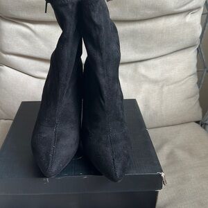 Anne Michelle black suede high heels